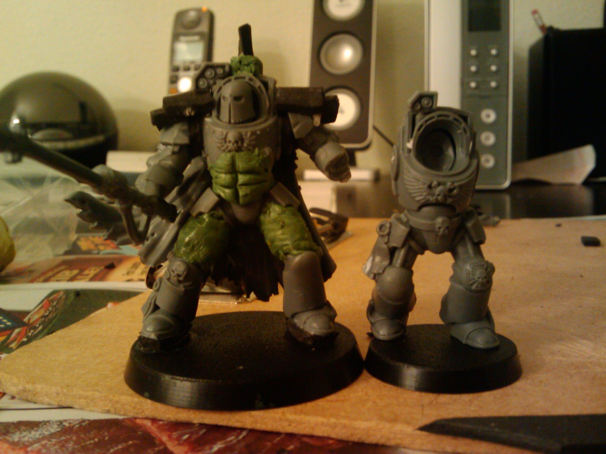 Greenstuff Space Marines Warhammer Work In Progress